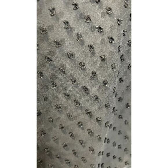 Umgee‎ Women's Floral Embroidered Sheer Swiss Dot Short Sleeve Top - Picture 5 of 8